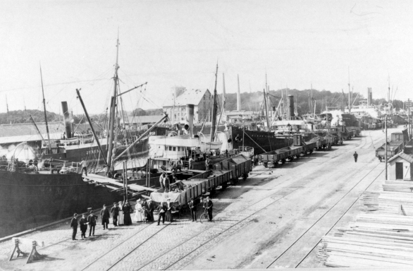 På Odense havn, 1905 (Odense Bys Museer)