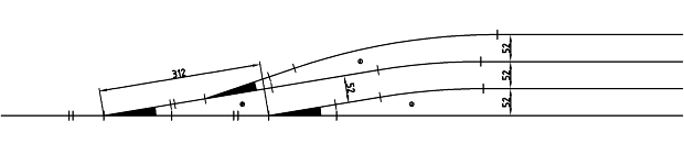 Figur 11. Den forkortede sporvifte.