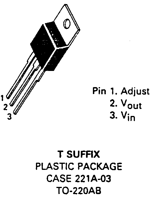 Figur 2: Spændingsregulator LM317T.