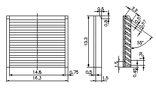 Figure 1: Louvre for IV and IG ventilated vans.