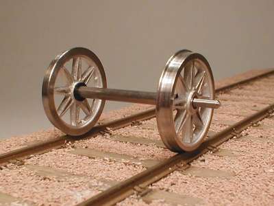 Photo 1: Proto:45 split-spoke wagon wheel set